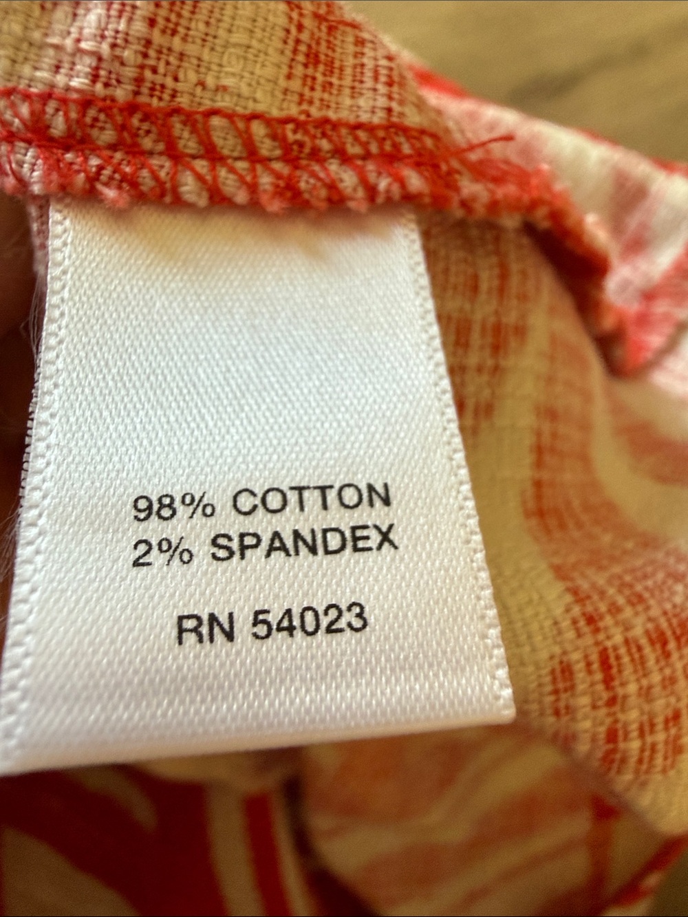 Banana Republic Red and White Printed Cotton Dress - Picture 5 of 7
